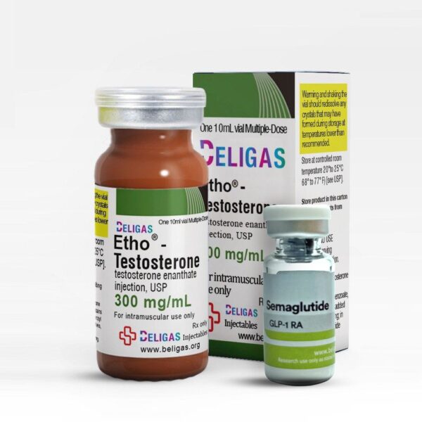 Beligas Semaglutide + Beligas Test ETestosterone Enanthate 300mg + GLP-1 RA 5mg - Image 1